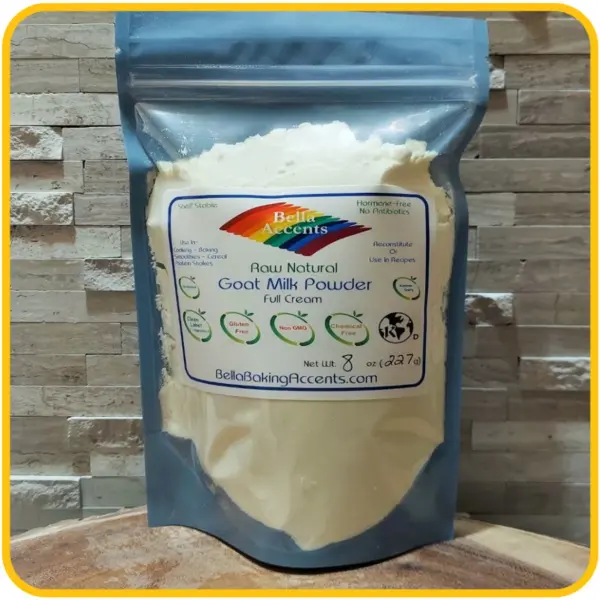 Full Cream Raw Goat Milk Powder 100% Pure Goat Milk - Clean Label 1 Ingredient - All Natural Hormone Free - Free Range Goats Dairy Powders 4oz.